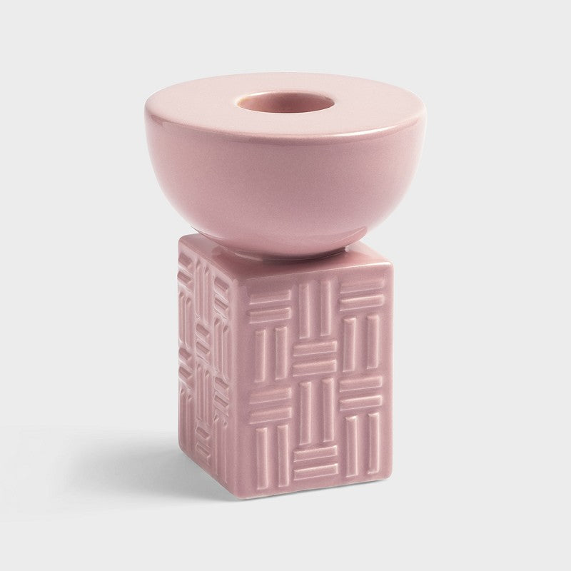 Stack Kerzenhalter in Rosa