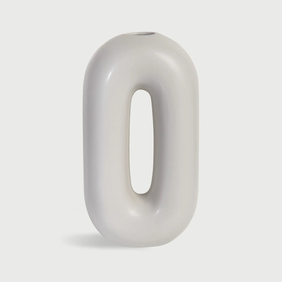 Capsule Designvase in Grau