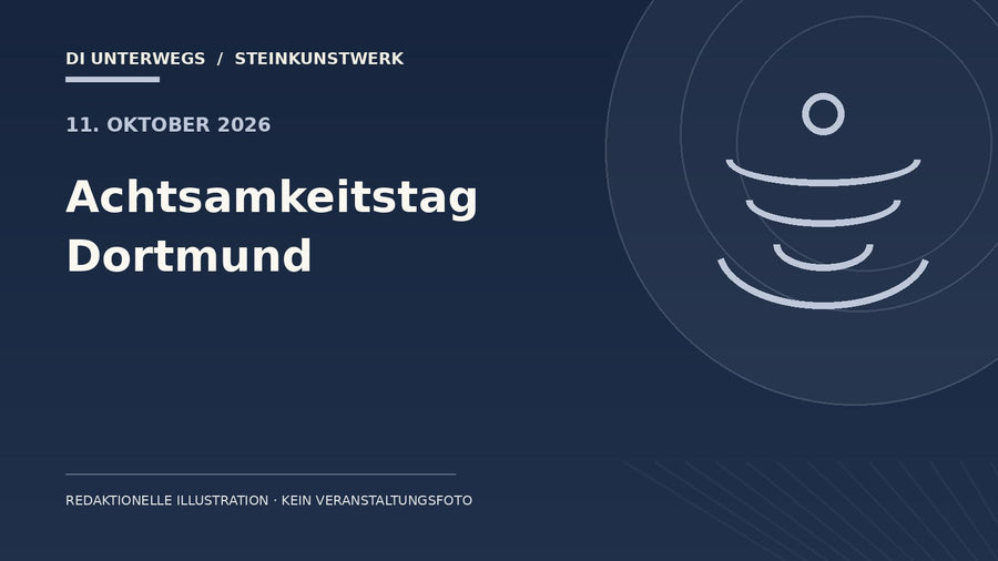 Redaktionelle Illustration zum Beitrag „Achtsamkeitstag Dortmund 2026“ – kein Foto der Veranstaltung