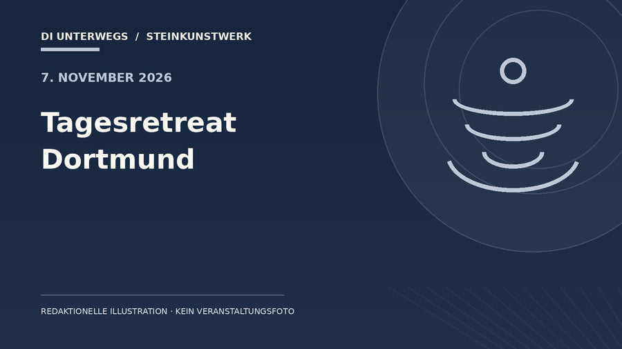 Redaktionelle Illustration zum Beitrag „Tagesretreat Dortmund 2026“ – kein Foto der Veranstaltung