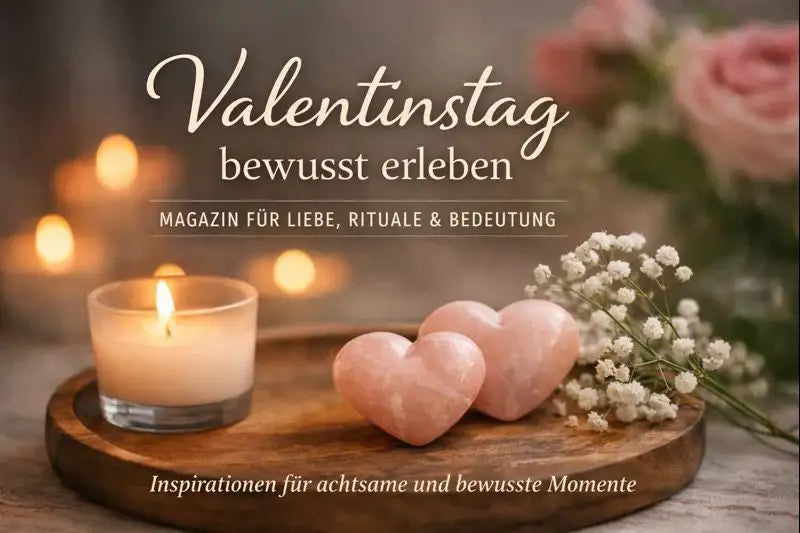 Valentinstag 2026: Bewusst erleben – unser Magazin für Liebe, Rituale & Bedeutung - inspirierende Geschichten & Rituale von SteinKunstWerk | Achtsamkeit & Design