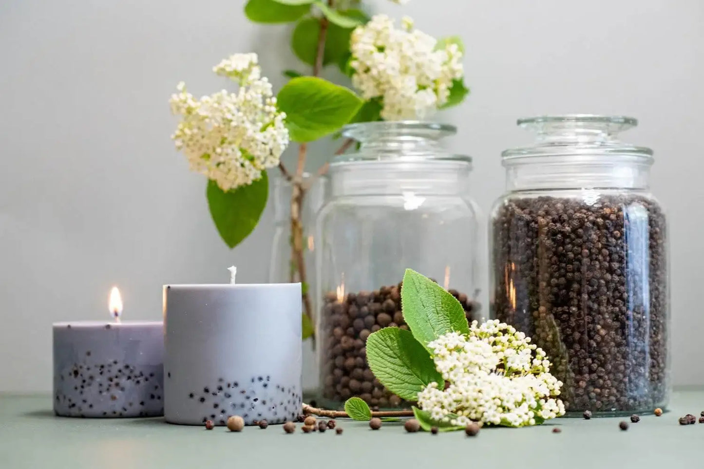 Handgefertigte Patchouli-Kerze - by SteinKunstWerk | DS aus nachhaltiger Herstellung