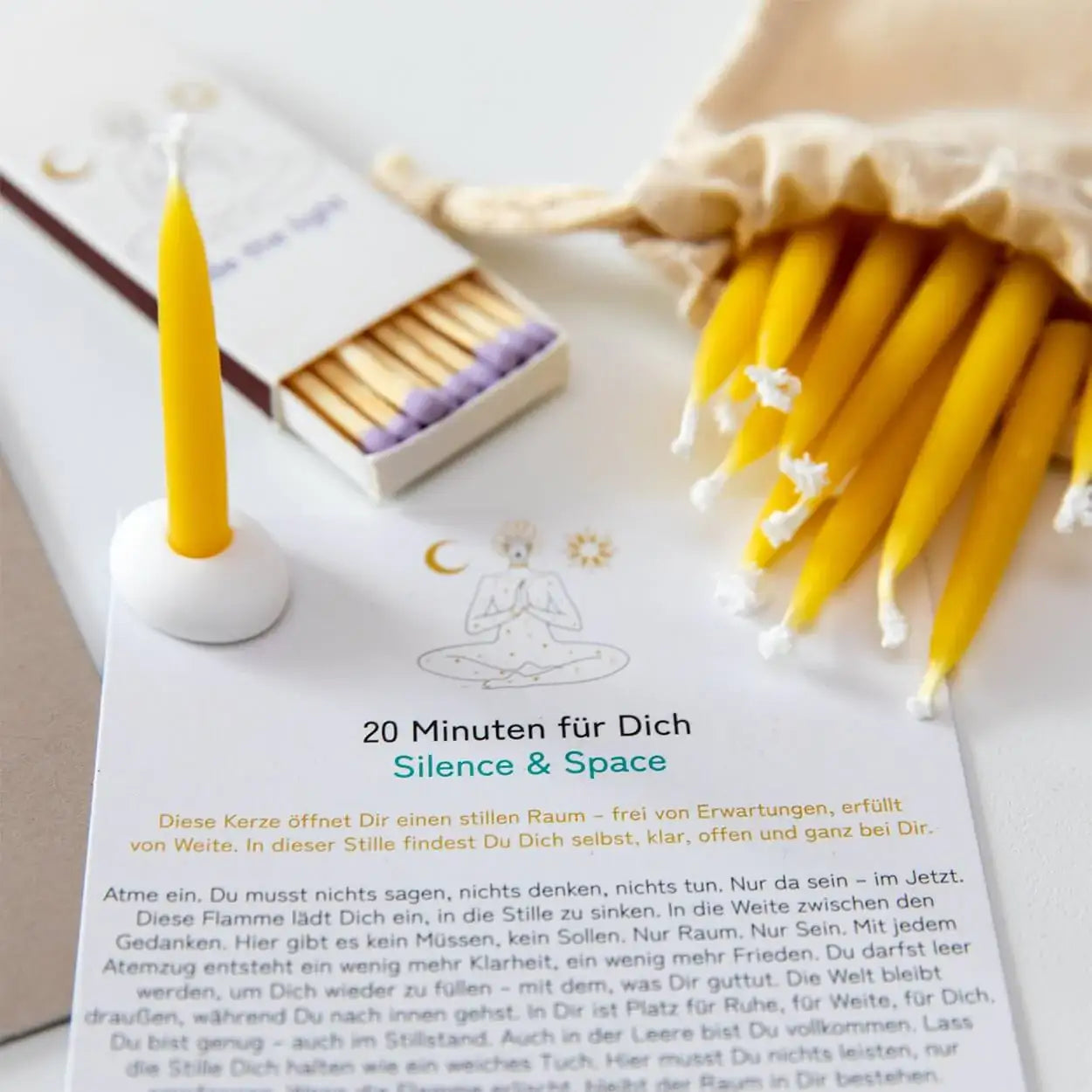 20-Minuten-Kerzen | Silence & Space