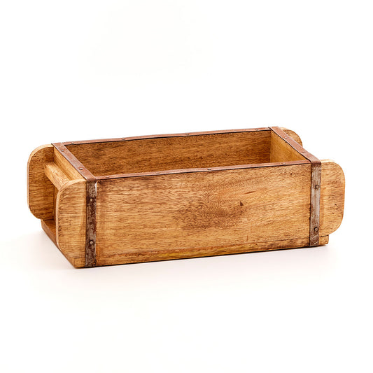 DIY-Kräuterkiste mit Holz-Ziegelform – 3 Kräuter – weitere Produktansicht 2 von 4