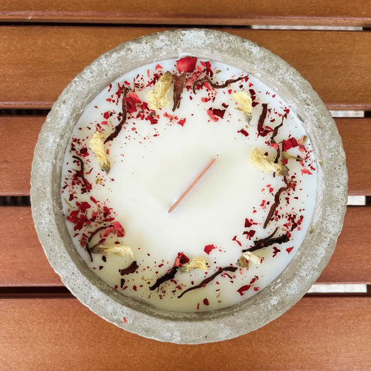 Handgemachte Citronella-Betonkerze „Mugge Schreck Abendruh“ – Outdoor-Kerze mit Duft, Schutz & Design aus dem Südschwarzwald - by SteinKunstWerk | Outdoor aus nachhaltiger Herstellung