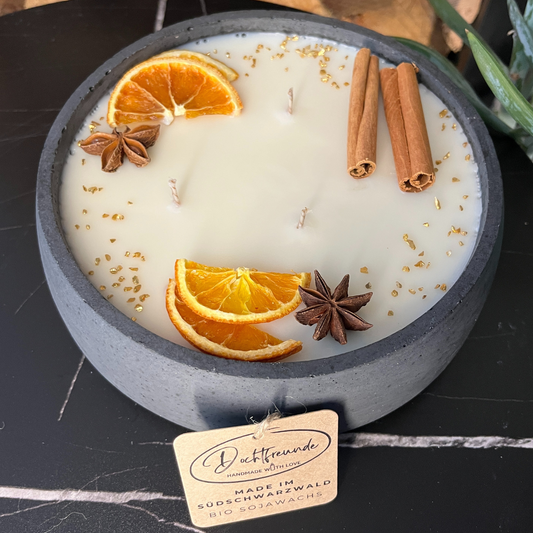 Teras ve balkon için dış mekân ışığı olarak siyah XL Citronella mum