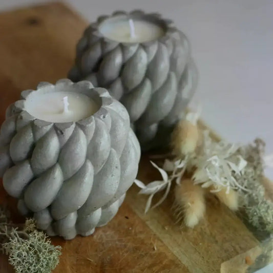 Maximalbeton - Betonkerze "Hygge" - by SteinKunstWerk | Kerzen aus nachhaltiger Herstellung