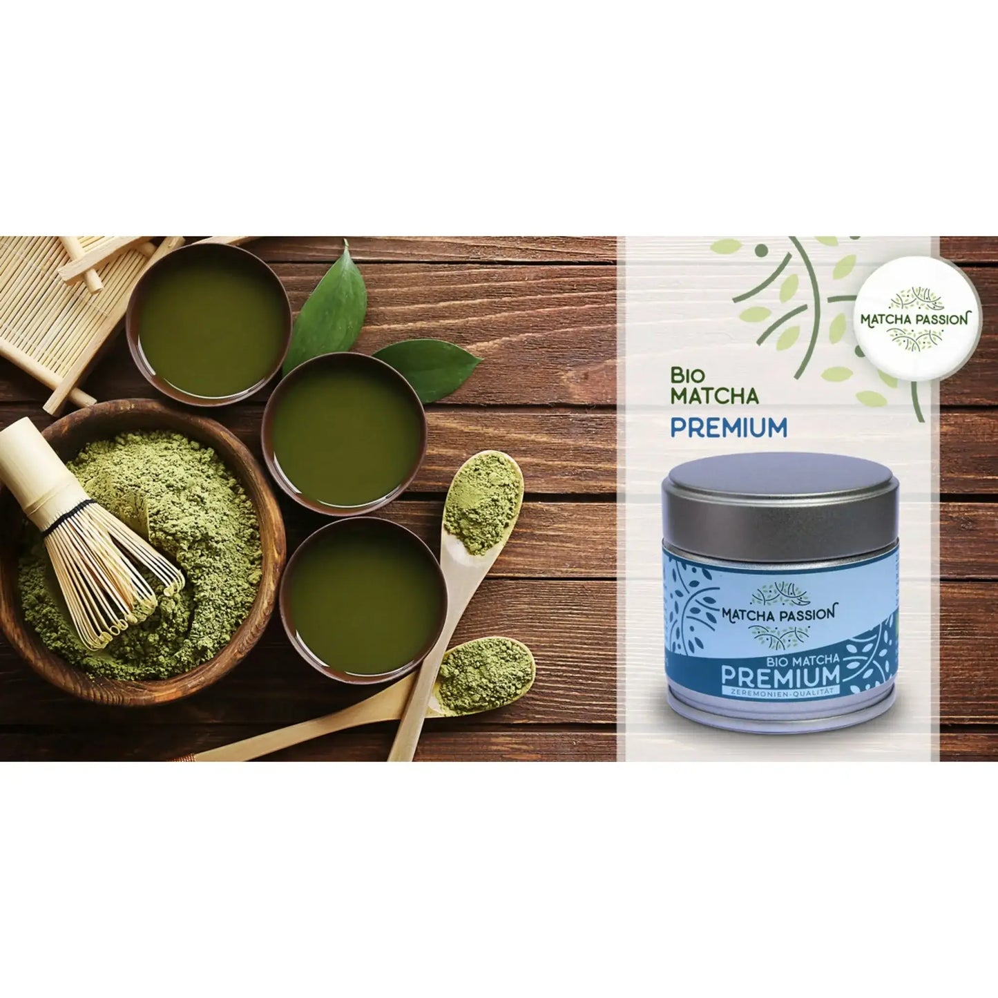 Bio Matcha Premium 30g Dose - by SteinKunstWerk | Matcha aus nachhaltiger Herstellung