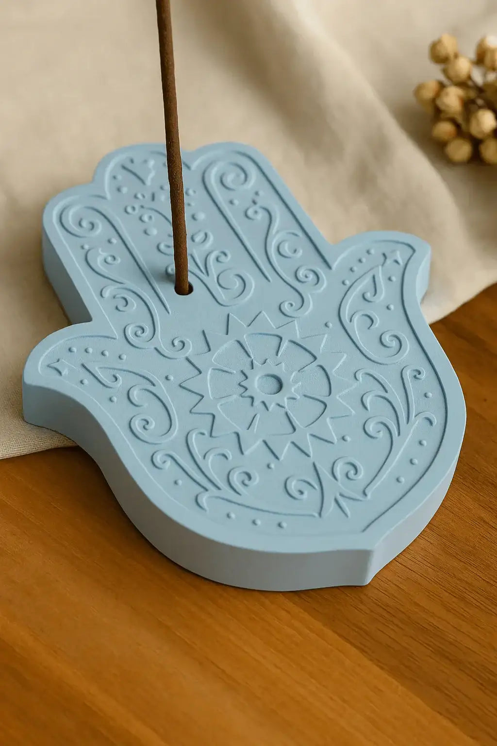 Räucherstäbchenhalter Hand der Fatima – Schutzsymbol & Stil - by SteinKunstWerk | Deko aus nachhaltiger Herstellung