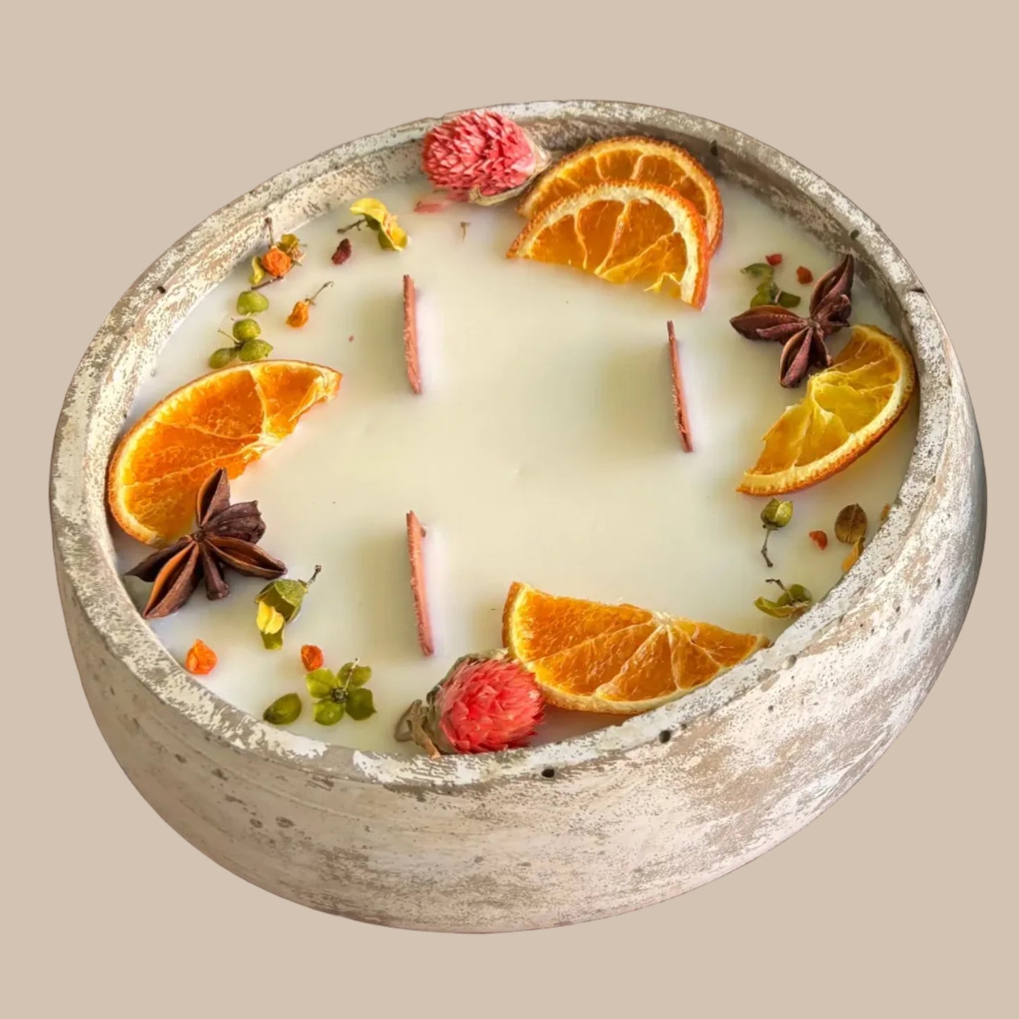 Duftkerze minimalistisch Outdoor SteinKunstWerk