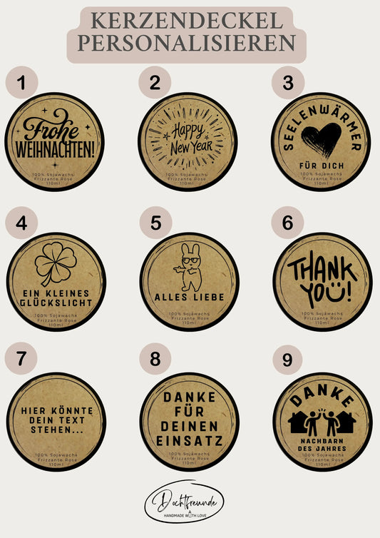 Personalisiertes Duftkerzen Set – Frizzante Rosé Kollektion