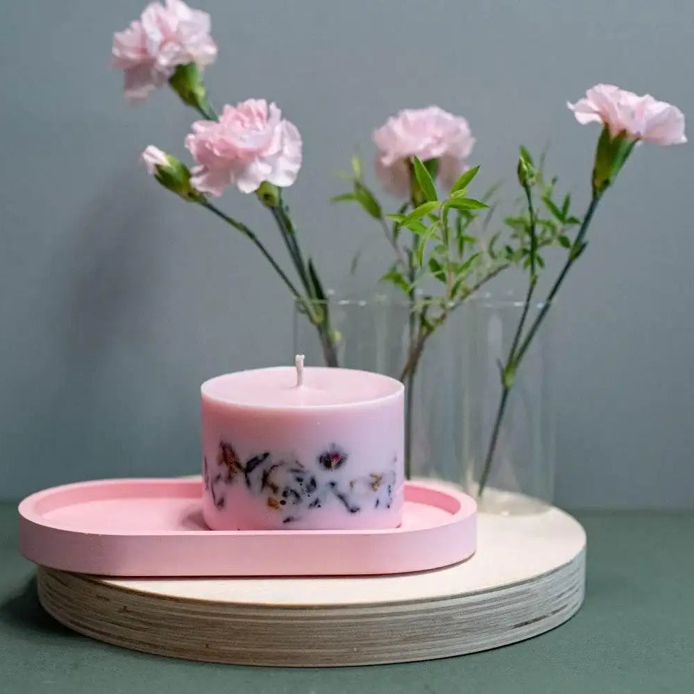 Duftkerze „Sommer-Pfingstrose“ – Eleganz, Romantik & Blütentraum - by SteinKunstWerk | Duftkerze aus nachhaltiger Herstellung