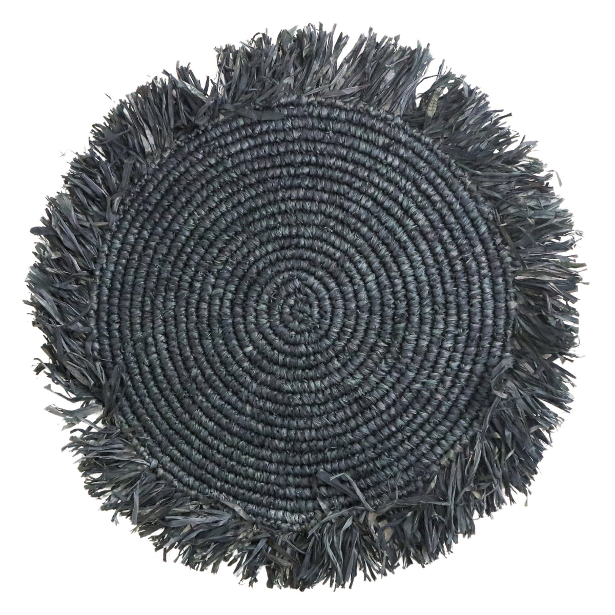 Soeji Tischset AMBON schwarz (2er-/4er-/6er-Set) aus Raffia – freigestellte Produktansicht