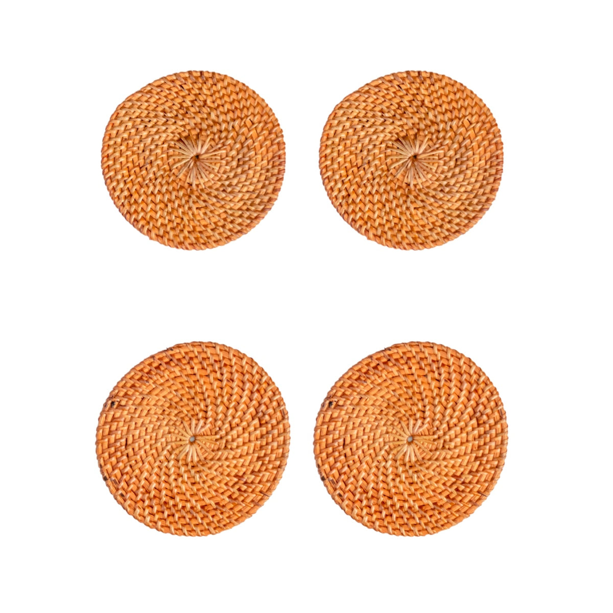 Soeji Untersetzer-Set TIBU (4er-/8er-Set) aus Rattan – freigestellte Produktansicht