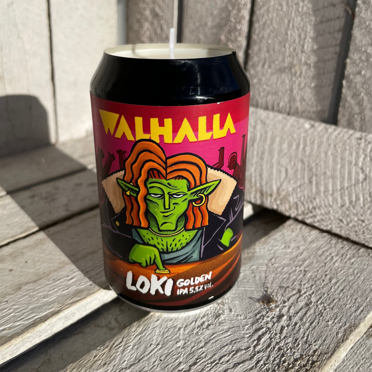 Upcycling-Kerze Walhalla Loki IPA – handgefertigtes Upcycling-Produkt von GAHRDSGN