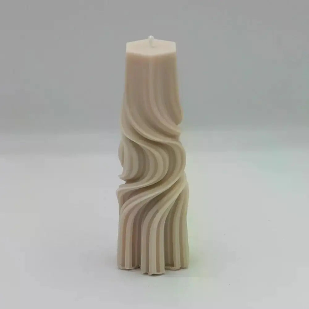 Stumpenkerze "Truller" gedreht - by SteinKunstWerk | Kerzen aus nachhaltiger Herstellung