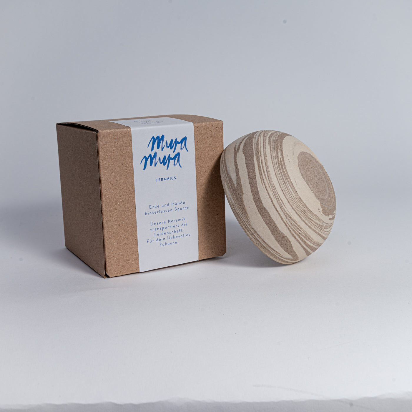 Cappuccino Tasse KUMO mixed clay von SteinKunstWerk für stilvolle Wohnatmosphäre und bewusste Momente