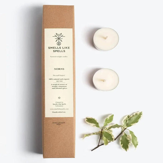 Nornen-Teelichter – Magische Düfte für persönliches Glück & Inspiration - by SteinKunstWerk | Kerzen aus nachhaltiger Herstellung