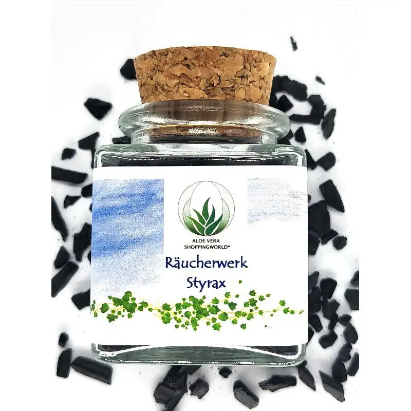Räucherwerk "Styrax" im Glas (50 ml) von SteinKunstWerk für stilvolle Wohnatmosphäre und bewusste Momente