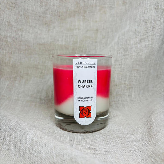 Soja-Duftkerze - "Wurzelchakra" - Yogakerze