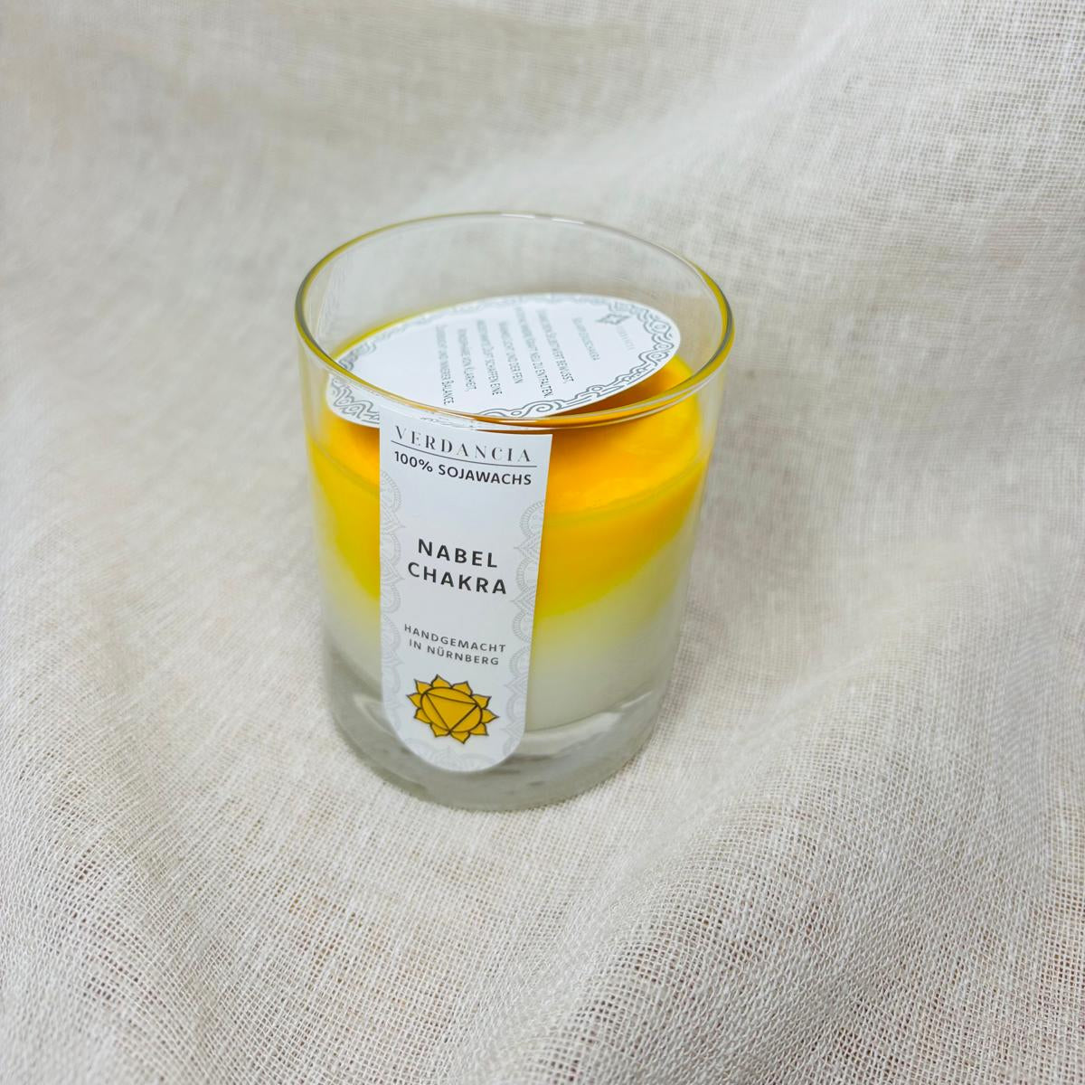 Soja-Duftkerze - "Solarplexuschakra" - Yogakerze