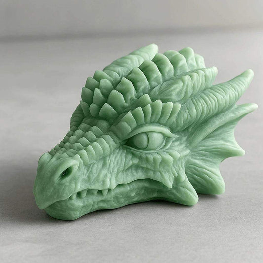 Drachenkopf-Skulptur – Mystische Fantasy-Dekoration für dein Zuhause - by SteinKunstWerk | Deko aus nachhaltiger Herstellung