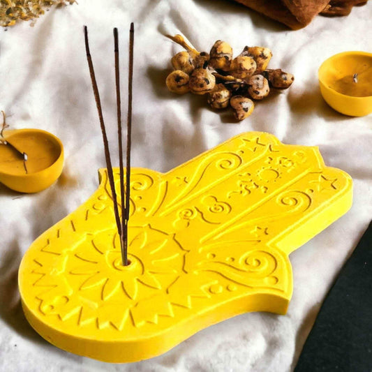 Räucherstäbchenhalter Hand der Fatima – Schutzsymbol & Stil - by SteinKunstWerk | Deko aus nachhaltiger Herstellung