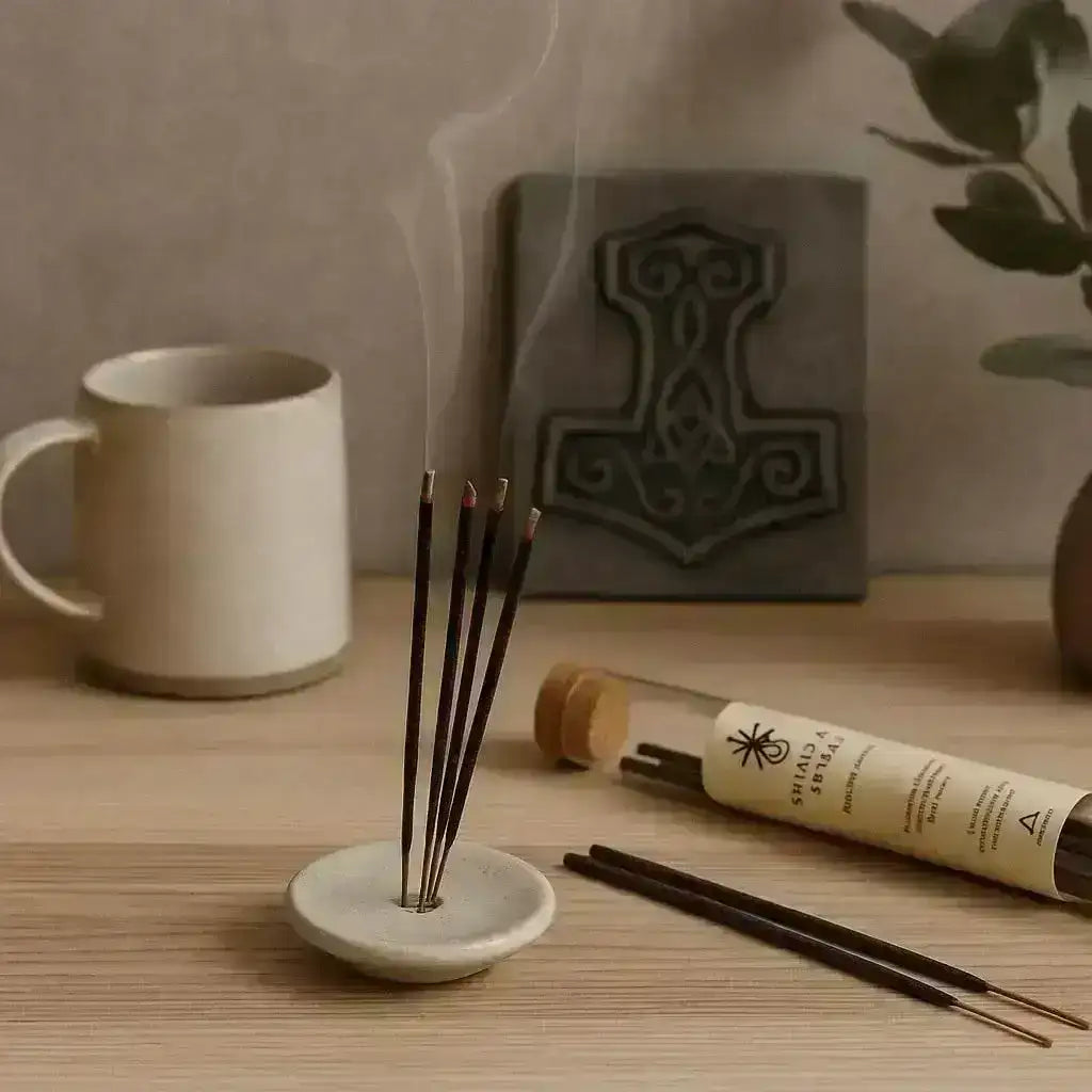 MIMIR Räucherwerk – Handgerollte Räucherstäbchen für Klarheit, Balance & innere Weisheit - by SteinKunstWerk | DS aus nachhaltiger Herstellung