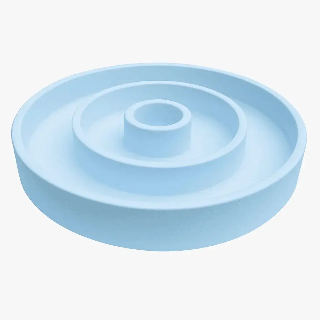 Stabkerzenhalter NOVA mit Rand im 2er Set – minimalistisch & handgemacht - by SteinKunstWerk | Deko aus nachhaltiger Herstellung