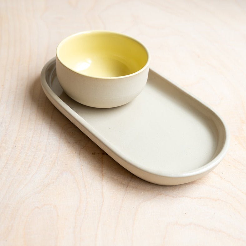 KUMO Flat White yellow | handgemachte Keramiktasse