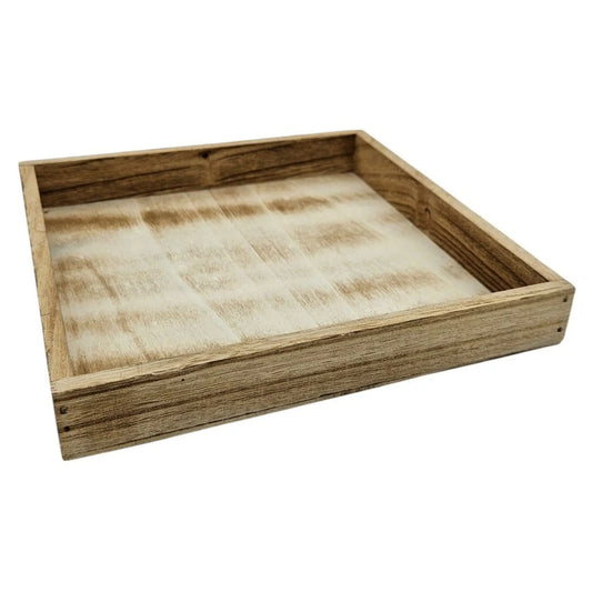 Holz-Dekotablett in Naturbraun – Produktansicht