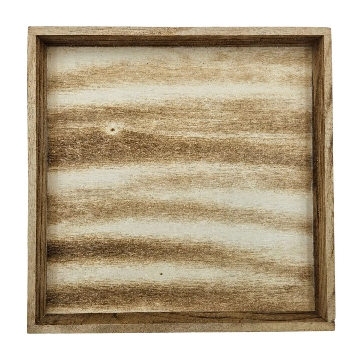 Dekotablett aus Holz – Braun, bis 26 cm