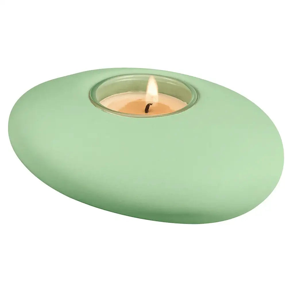 Ovale Eleganz – dein handgegossener Teelichthalter mit Bedeutung - by SteinKunstWerk | Deko aus nachhaltiger Herstellung