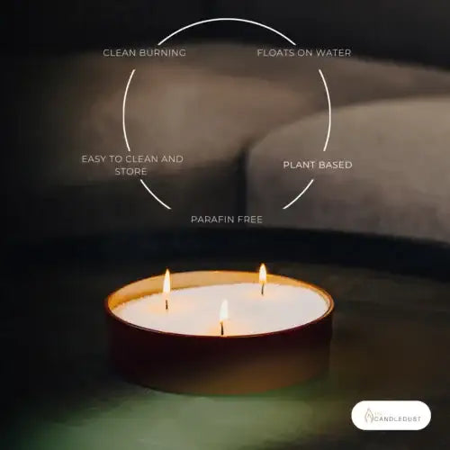 3 kg Kerzenpuder für DIY & Refill – inkl. 80 Dochte von The Candledust - by SteinKunstWerk | Pulverkerzen aus nachhaltiger Herstellung