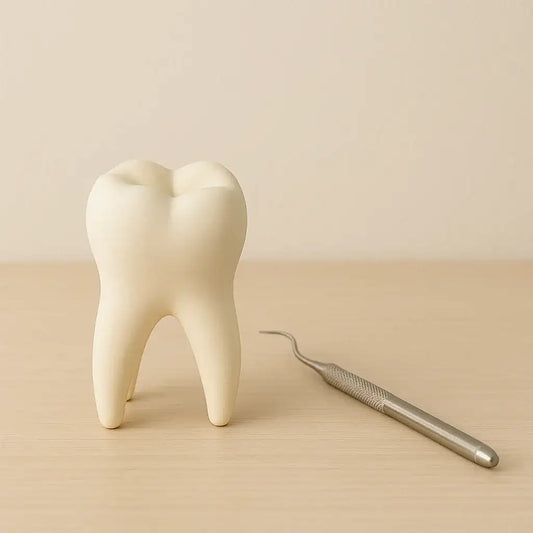 Handgefertigtes Zahnmodell – stilvolle Deko für Zahnarztpraxis, Wartezimmer & Geschenkideen - by SteinKunstWerk | HE aus nachhaltiger Herstellung