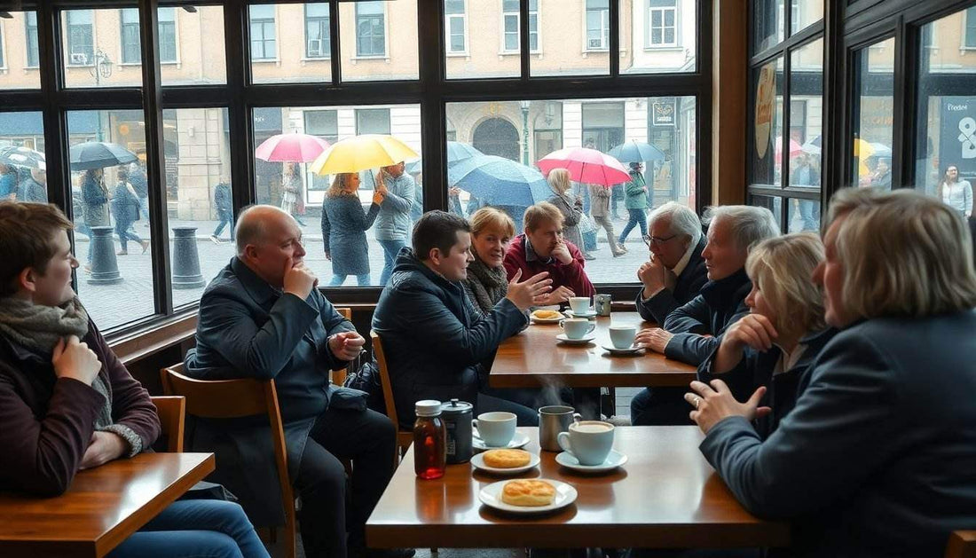 Der Wettergesprächs- und Small-Talk-Tag: Eine humorvolle Reise durch die deutsche Konversationskultur - inspirierende Geschichten & Rituale von SteinKunstWerk | Achtsamkeit & Design