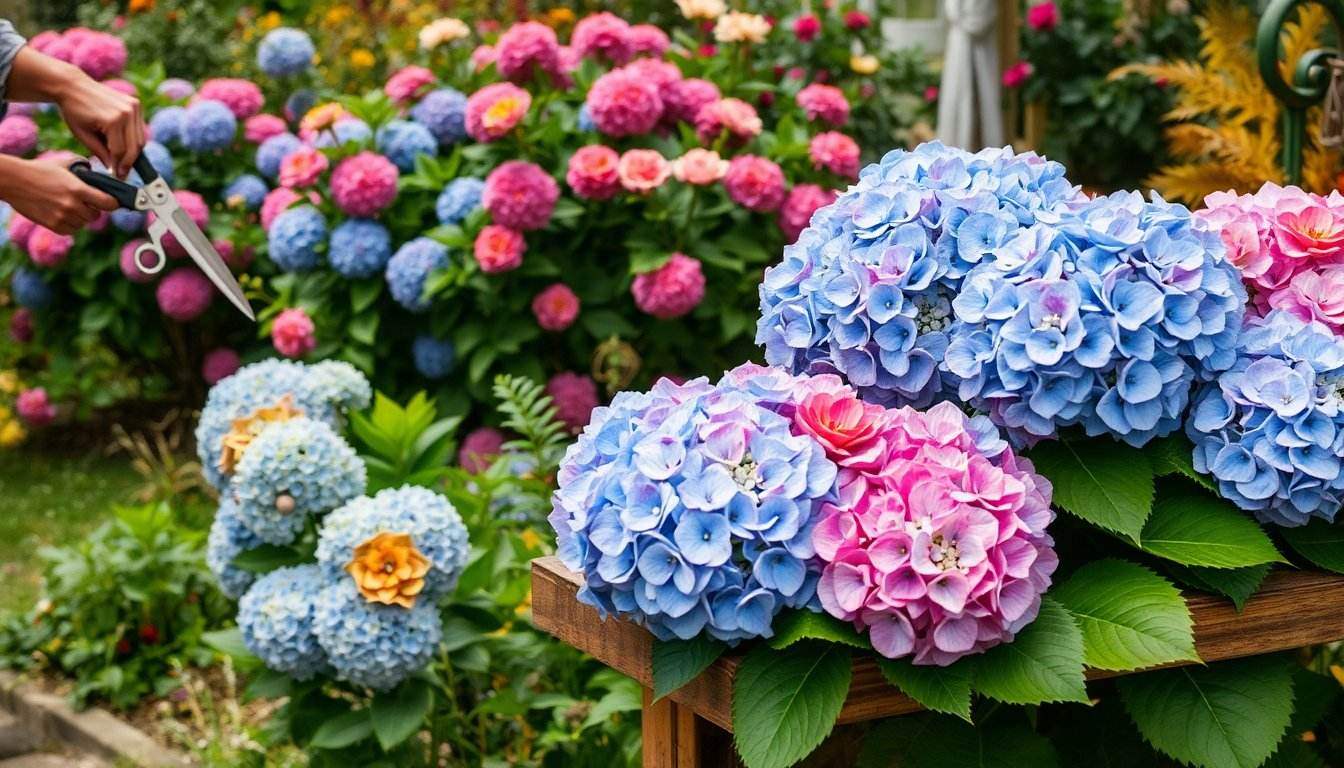 Die richtige Schnittzeit für Hortensien: Tipps für eine üppige Blüte und kreative Herbstdekorationen - SteinKunstWerk