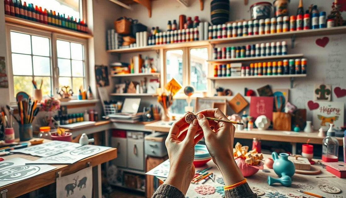 Lass deiner Kreativität freien Lauf: Wie du Gießobjekte ganz einfach selbst bemalen kannst - inspirierende Geschichten & Rituale von SteinKunstWerk | Achtsamkeit & Design