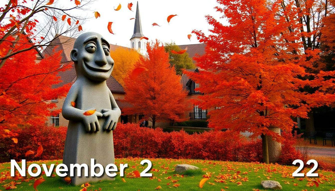 Herfst, 2 november en Stein.Kunst.Werk.: Een Humoristische Kijk op de Seizoenen - inspirierende Geschichten & Rituale von SteinKunstWerk | Achtsamkeit & Design