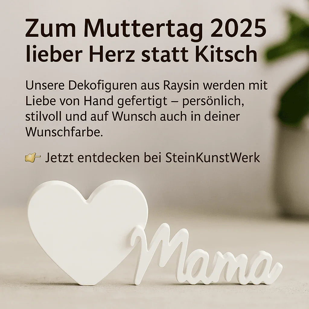 Zum Muttertag 2025 – Handgemachte Deko mit Herz statt Kitsch - inspirierende Geschichten & Rituale von SteinKunstWerk | Achtsamkeit & Design