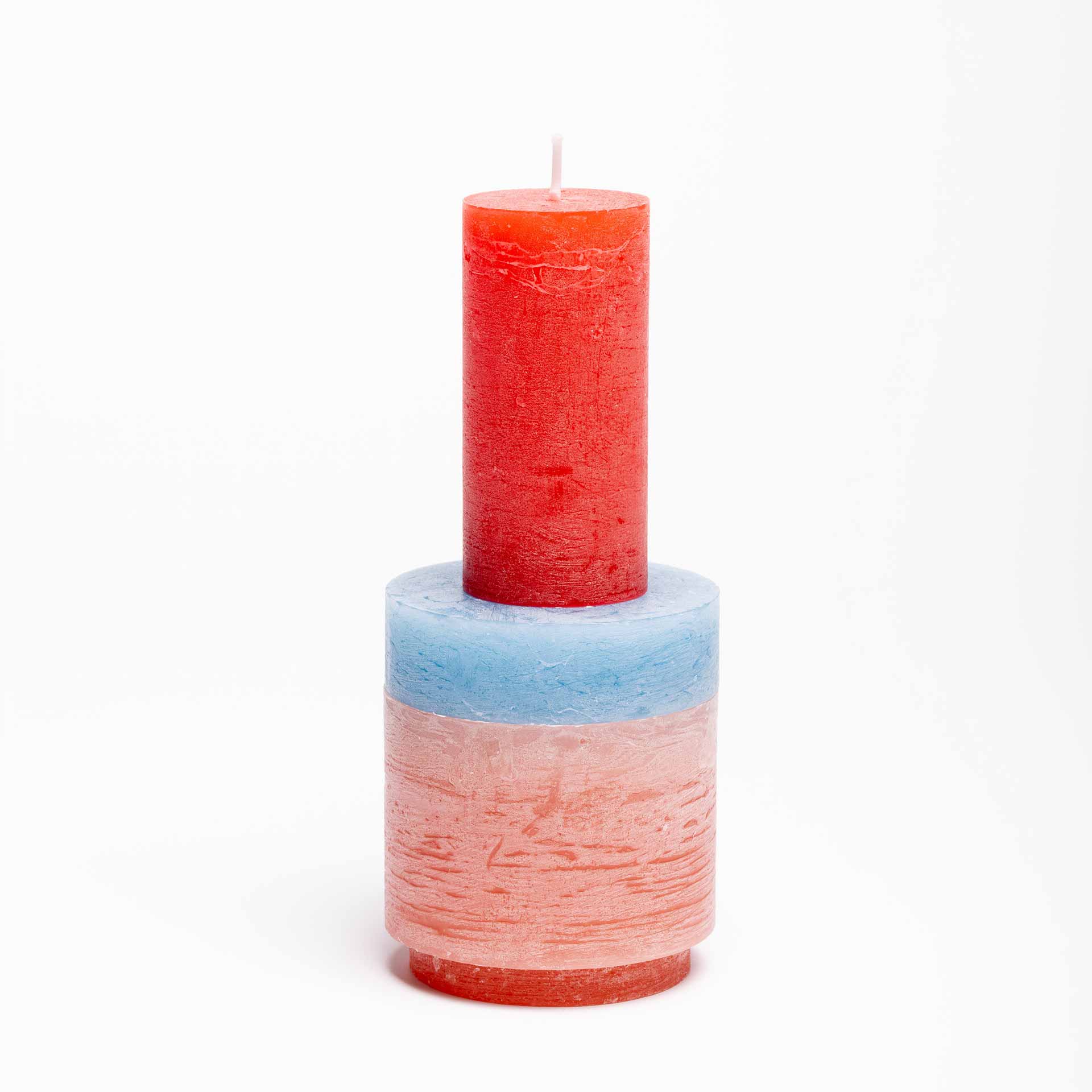 Candle Stack 02 in Rosa und Blau