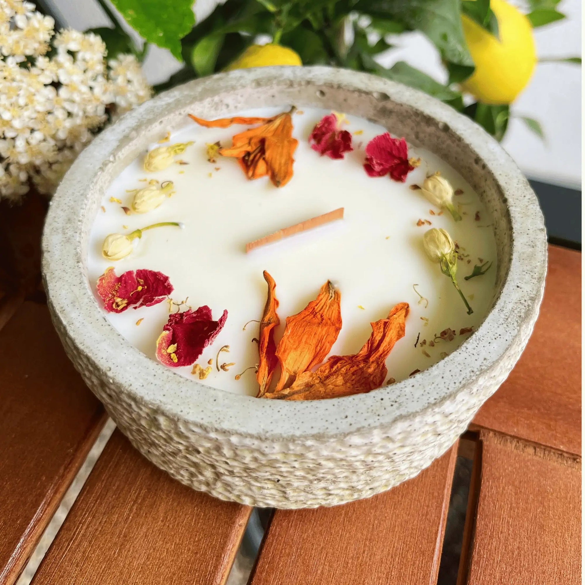 XL Citronella Outdoor-Kerze für Garten Balkon Terrasse und stimmungsvolle Sommerabende
