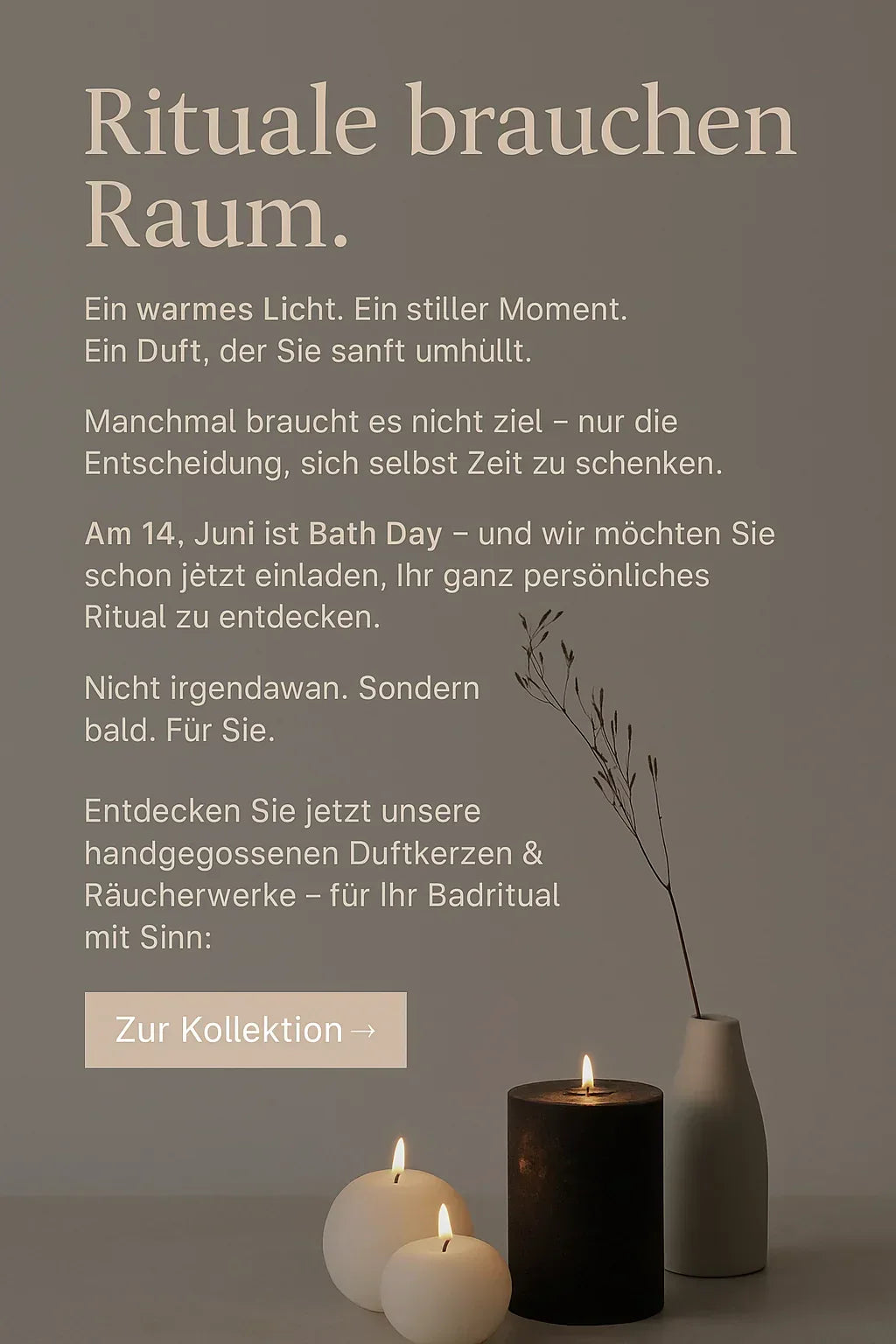 ✨ Was wäre, wenn du dir einfach mal Zeit für dich nimmst? - inspirierende Geschichten & Rituale von SteinKunstWerk | Achtsamkeit & Design