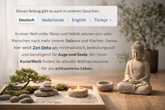 Décoration zen et vie consciente dans une atmosphère apaisante