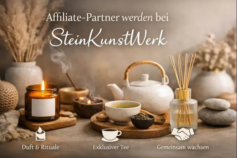 Affiliate-Partner bei SteinKunstWerk werden – gemeinsam Werte teilen - inspirierende Geschichten & Rituale von SteinKunstWerk | Achtsamkeit & Design