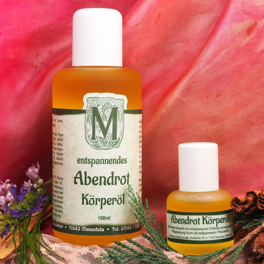 Huiles corporelles Abendrot, Fleurs nobles et Lemongrass pour différentes ambiances