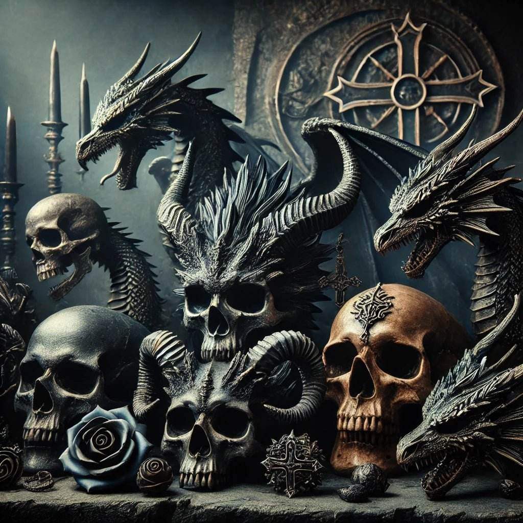 Der Totenkopf – Ein Must-Have für die Schwarze Szene - SteinKunstWerk