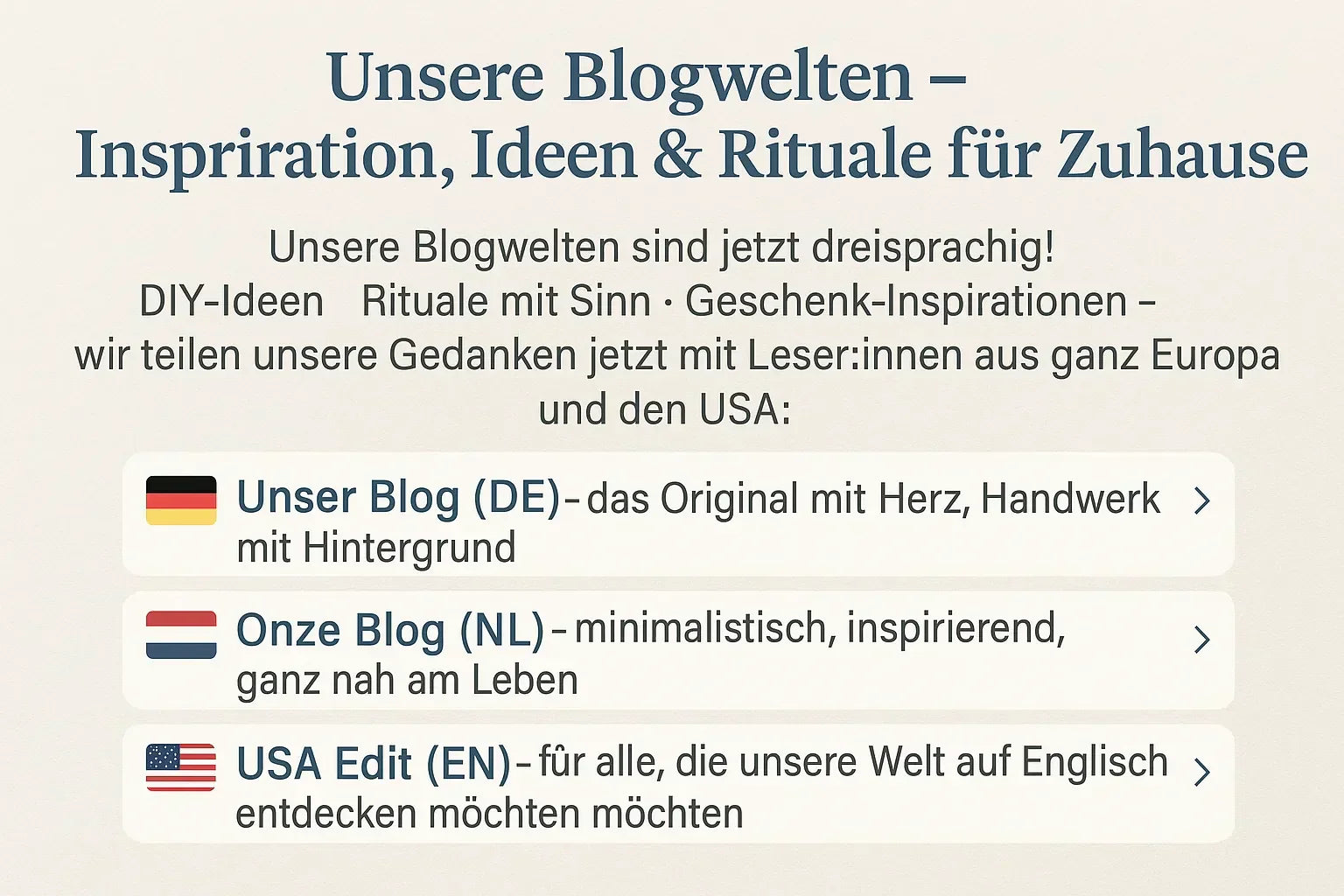 🌍 Unsere Blogwelten – Inspiration, Ideen + Rituale für Zuhause - inspirierende Geschichten & Rituale von SteinKunstWerk | Achtsamkeit & Design