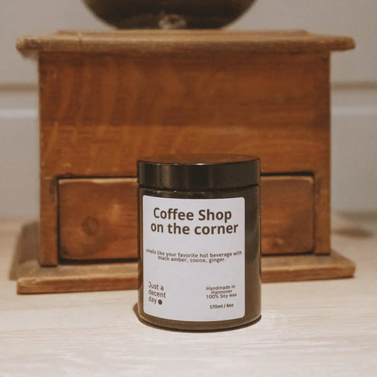 Coffee Shop geurwereld met koffie-geurkaars en roomspray voor thuis