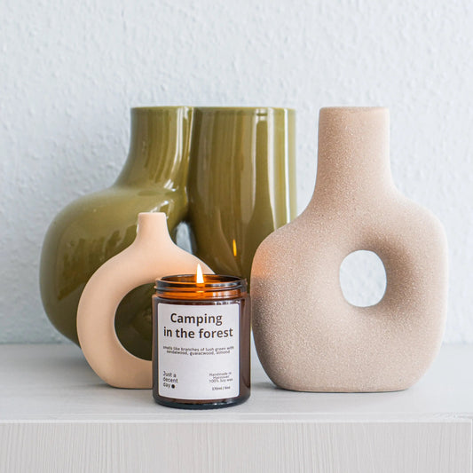 Forest Soul geurwereld met bosgeurkaars en roomspray voor rust en aarding
